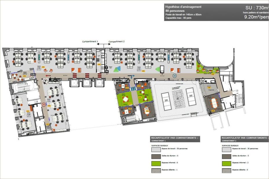 Bureau Paris 2621m² Location bureau Paris OLBUR2316164 12
